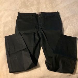 Shiny Black Banana Republic Pants